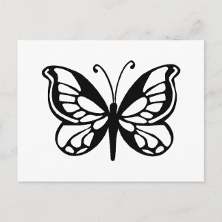 butterfly design postcard
