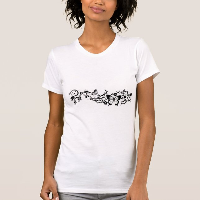butterfly design T-Shirt (Front)
