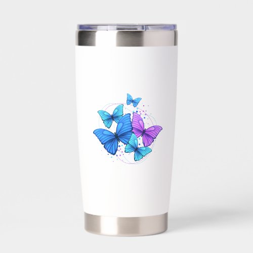 Butterfly Design Thermal Tumbler for Coffee & Tea