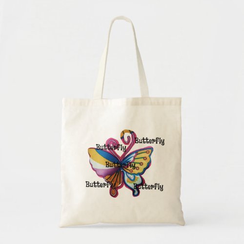 Butterfly design Tote bag