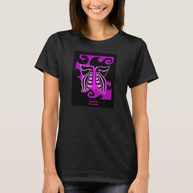 Butterfly Design Women's Basic Tank Top (Front)