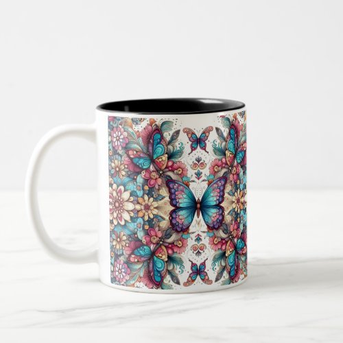 Butterfly Designed Coffee Mug