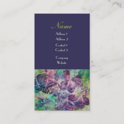 Butterfly Designer Corporate Profile Cards Purple Business Cards