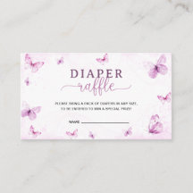 Butterfly Diaper Raffle