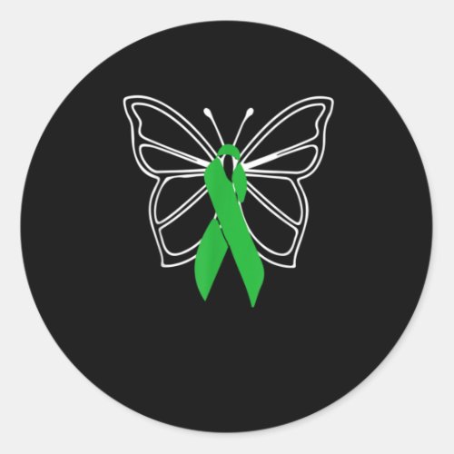 Butterfly Donate Life Organ Donor Classic Round Sticker