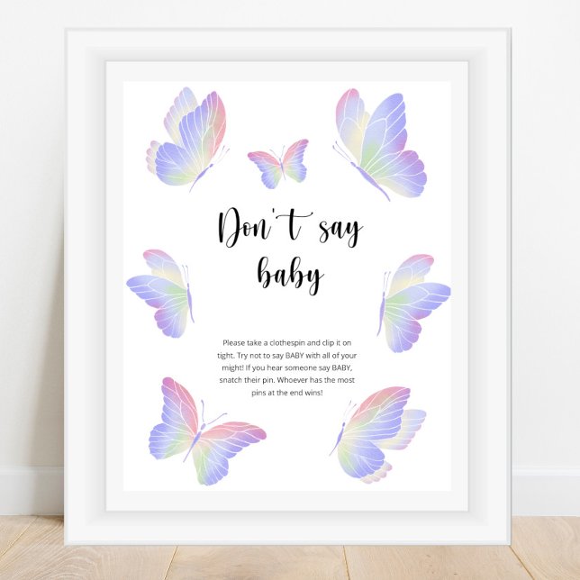Butterfly Don't say baby  Poster (Creator Uploaded)
