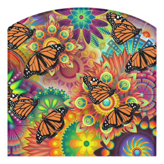 Butterfly Door Sign (Contour Front)