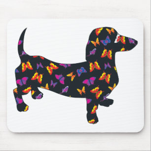 Butterfly Doxie Dachshund Mouse Pad