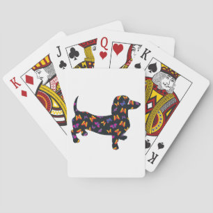 Butterfly Doxie Dachshund Poker Cards