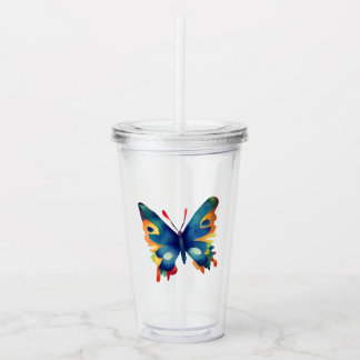 Butterfly Drawing  Acrylic Tumbler