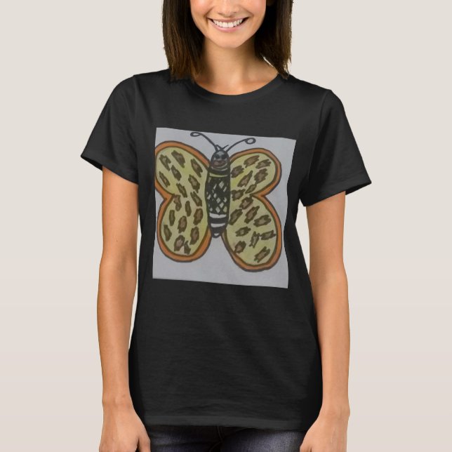 butterfly drawing T-Shirt (Front)