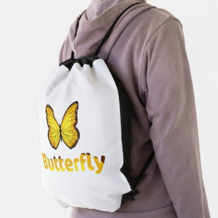 Butterfly Drawstring Bag