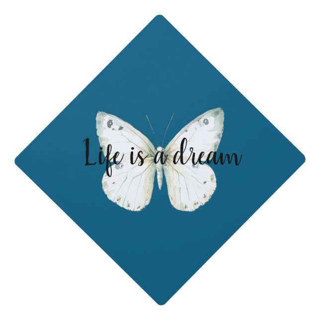 Butterfly Dream Graduation Cap Topper (Front)