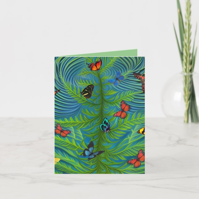 Butterfly Dream Summer Garden Card (Front)