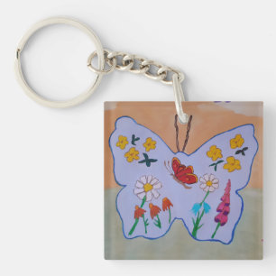 Butterfly Dreaming Acrylic Keychain