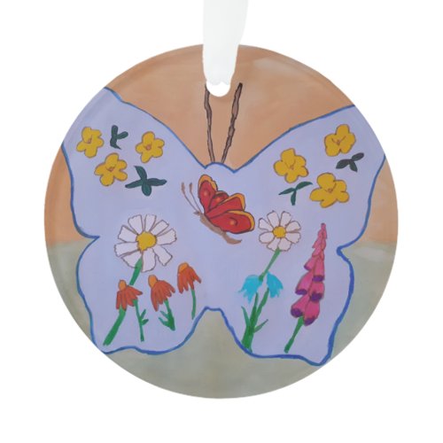 Butterfly Dreaming Acrylic Ornament