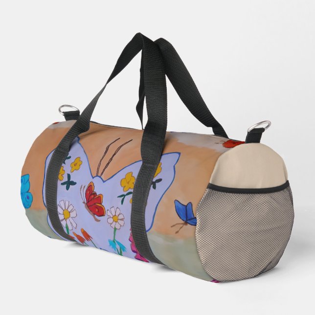 Butterfly Dreaming Duffle Bag (Right Corner)