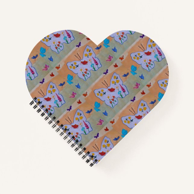 Butterfly Dreaming Heart Notebook (Front)