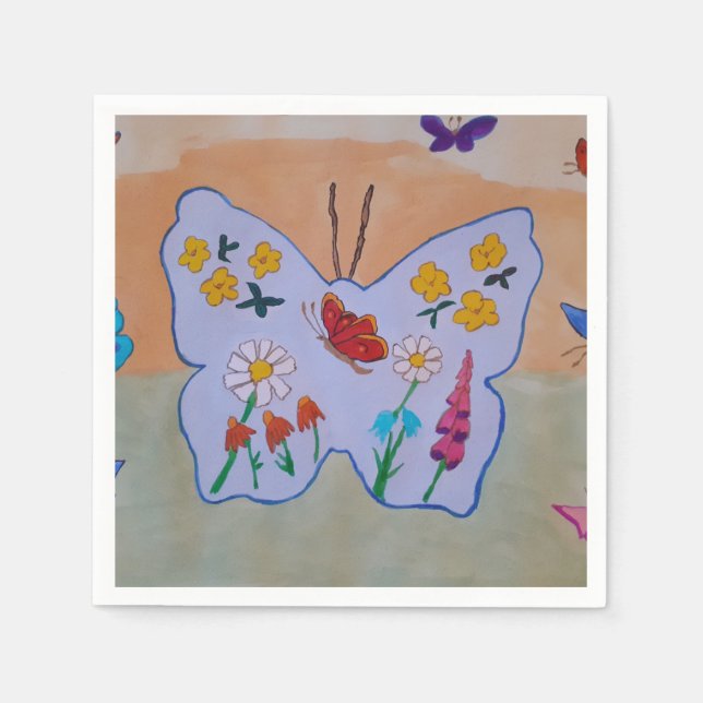 Butterfly Dreaming Napkins (Front)
