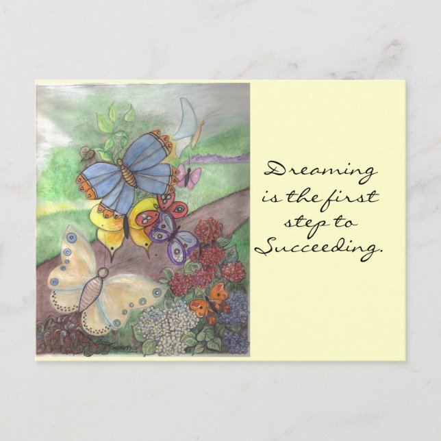 Butterfly Dreaming Postcard (Front)