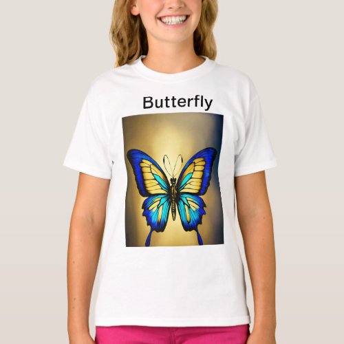 Butterfly Dreams Artistic and Abstract Design  T_Shirt