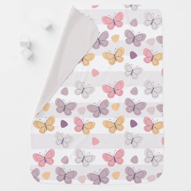 Butterfly Dreams Baby Blanket (In Situ)