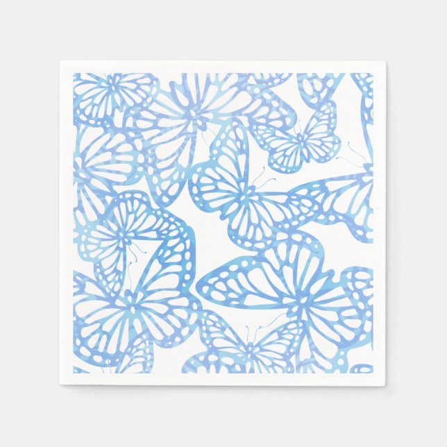 Butterfly Dreams (Blue) Napkins (Front)