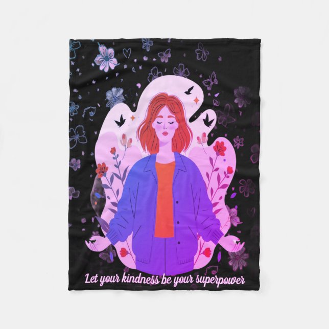 Butterfly Dreams - Cozy Baby Wrap Fleece Blanket (Front)