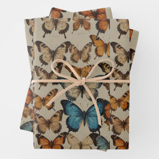 Butterfly Dreams: Elegant butterfly wrapping warp Paper Sheets