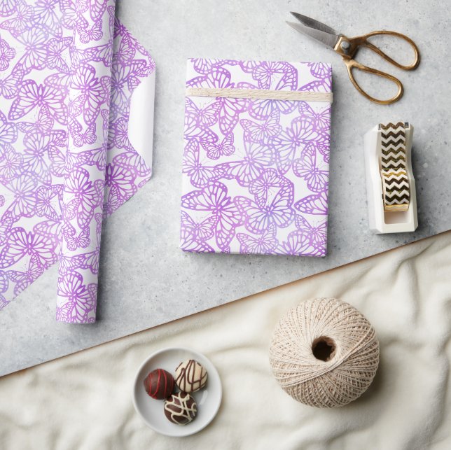  Butterfly Dreams (Lavender) Wrapping Paper (Crafts)