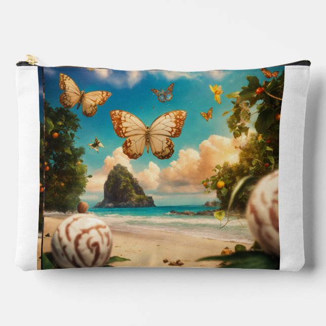 "Butterfly Dreams Pillow Cover" Accessory Pouch (Front)