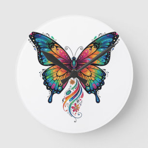 Butterfly Dreams Wall Clock – Colorful Nature