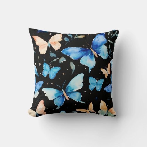 Butterfly Dreams Watercolor Wash Pillow Collectio