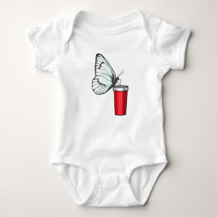 Butterfly Drinking mug Baby Bodysuit