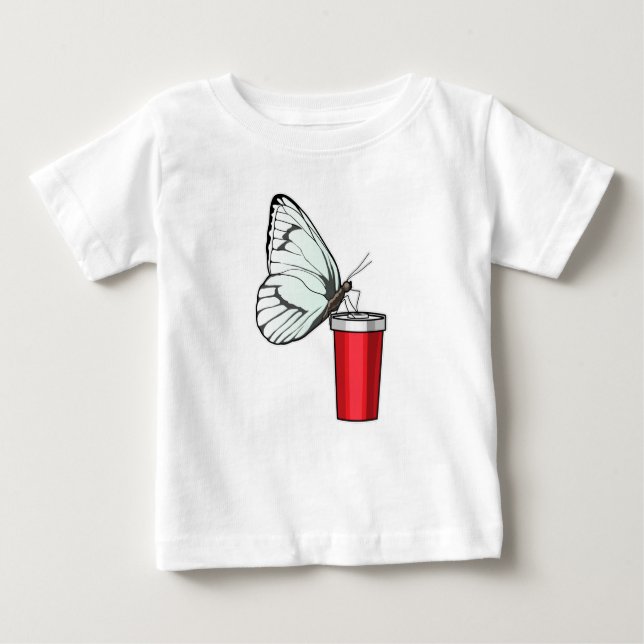 Butterfly Drinking mug Baby T-Shirt (Front)