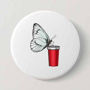 Butterfly Drinking mug Button