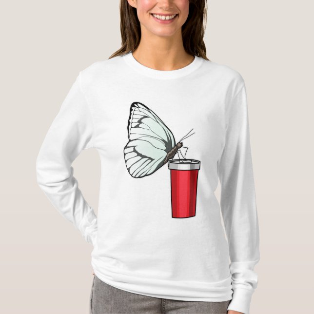 Butterfly Drinking mug T-Shirt (Front)