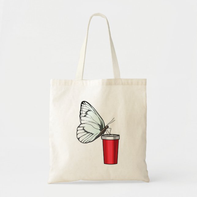 Butterfly Drinking mug Tote Bag (Front)