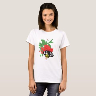 Butterfly Drinking Nectar T-Shirt