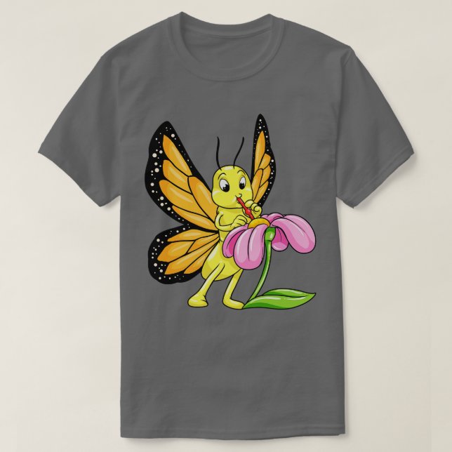 Butterfly drinks Nectar T-Shirt (Design Front)