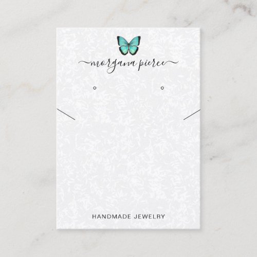 Butterfly Earring and Necklace Display Holder Business Card