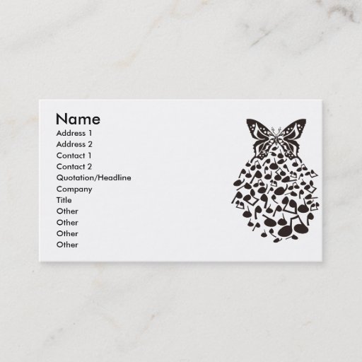 Customizable Butterfly_Effect Business Card Template