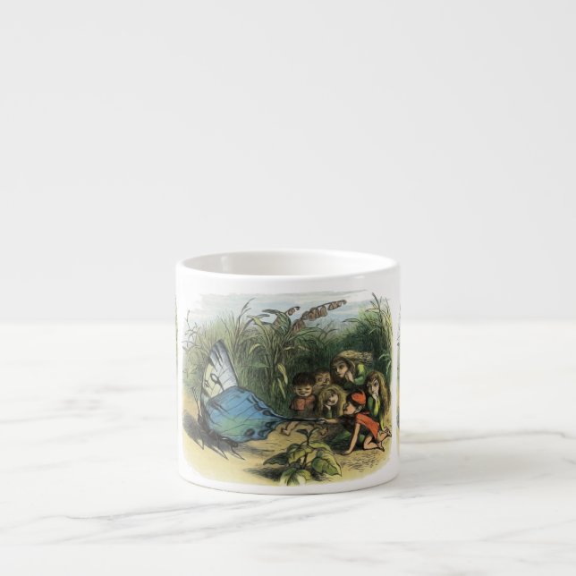 Butterfly Elf Artwork Cute Elves Butterflies Espresso Cup (Front)