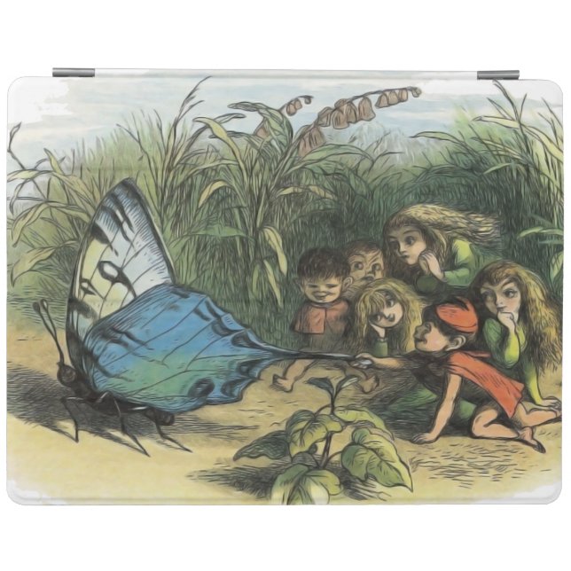Butterfly Elf Artwork Cute Elves Butterflies iPad Smart Cover (Horizontal)