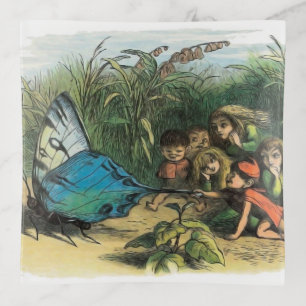 Butterfly Elf Artwork Cute Elves Butterflies Trinket Tray