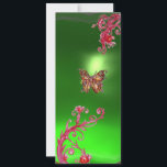 BUTTERFLY EMERALD ,green bright red pink violet Invitation<br><div class="desc">Elegant , unique and colorful gold butterflies, yellow red pink purple flourishes , blossoms and blooms in Spring. Watercolor painting with golden and silver foil and vibrant shiny 3D gem stone. Original 3D graphics and painting by Bulgan Lumini (c) .Easy to customize with your own text as nuptial announcement ,...</div>