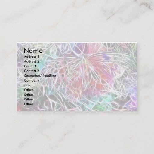 Customizable Butterfly Energy! Business Card