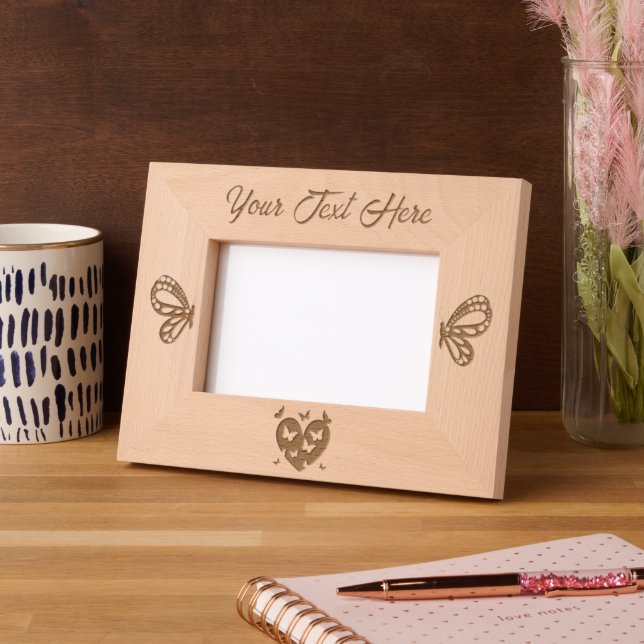 Butterfly  engraved frames (Left)