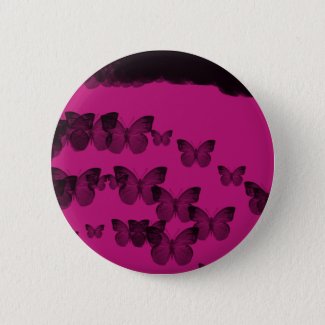 butterfly eternity pinback button