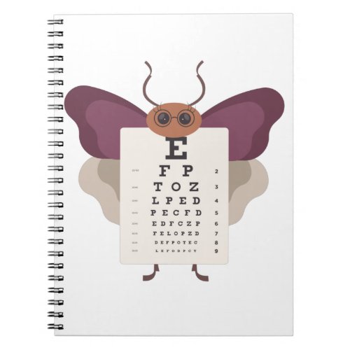 Butterfly eye chart notebook